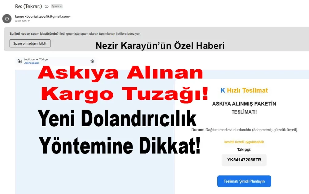 Yeni Dolandırıcılık Yöntemine Dikkat!